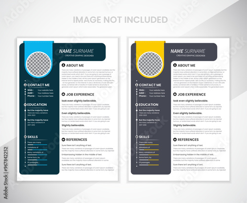 Resume and Cover Letter, Minimalist resume cv template, Cv professional jobs resumes