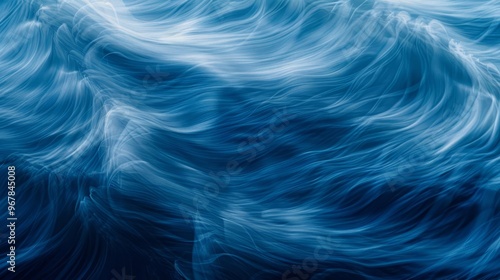 Abstract blue and white swirling texture background