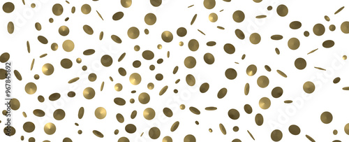 Golden confetti falling dow...