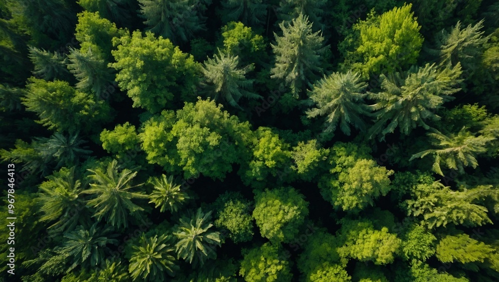 Aerial view of a lush green forest, illustrating the importance of a healthy ecosystem. Aerial view of a lush green forest, illustrating the importance of a healthy ecosystem.