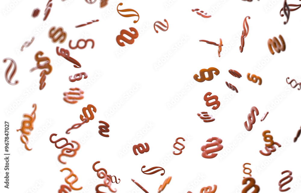 Symbol of Law and Justice - Paragraph / 3d section sign Symbol of Law and Justice - Paragraph / 3d section sign
