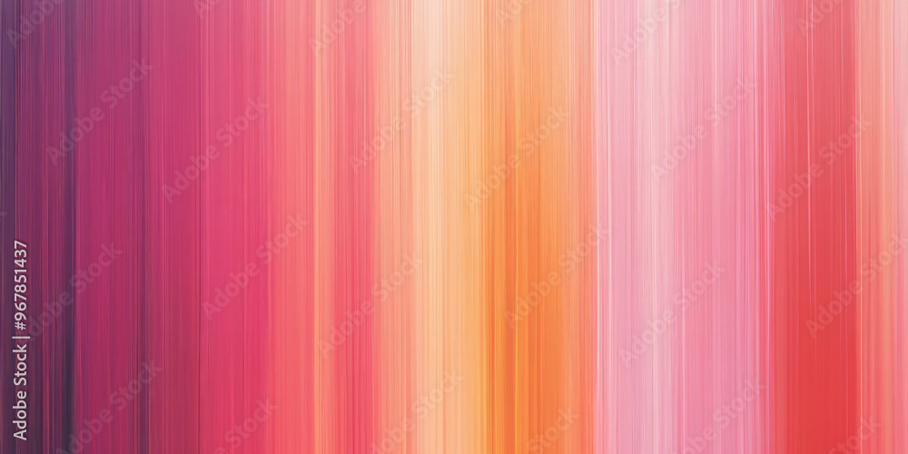 Vertical gradient stripes in sunset colors, transitioning from deep orange to pink, with a smooth, glossy finish that reflects soft light.