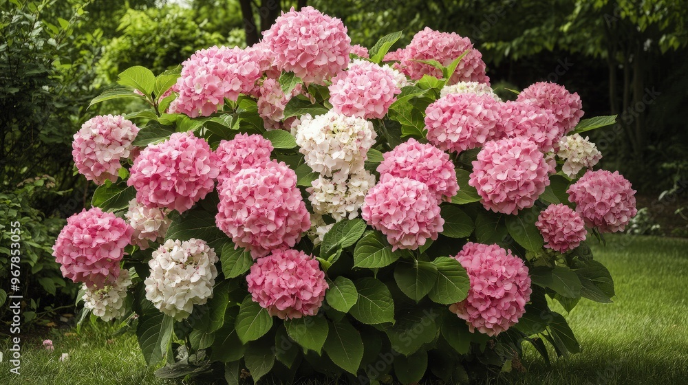 Pink and White Hydrangea Flowers Pink and White Hydrangea Flowers