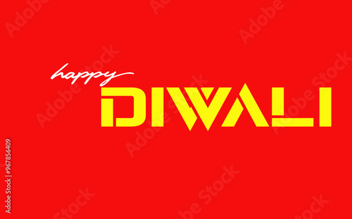 happy diwali text illustrations