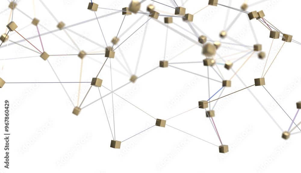 Abstract 3d render, network concept, background Abstract 3d render, network concept, background