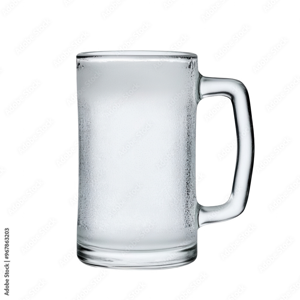 A frosty glass mug ready for a refreshing beverage, perfect for showcasing drinks, parties, or casual dining settings, PNG, transparent, No background A frosty glass mug ready for a refreshing beverage, perfect for showcasing drinks, parties, or casual dining settings, PNG, transparent, No background