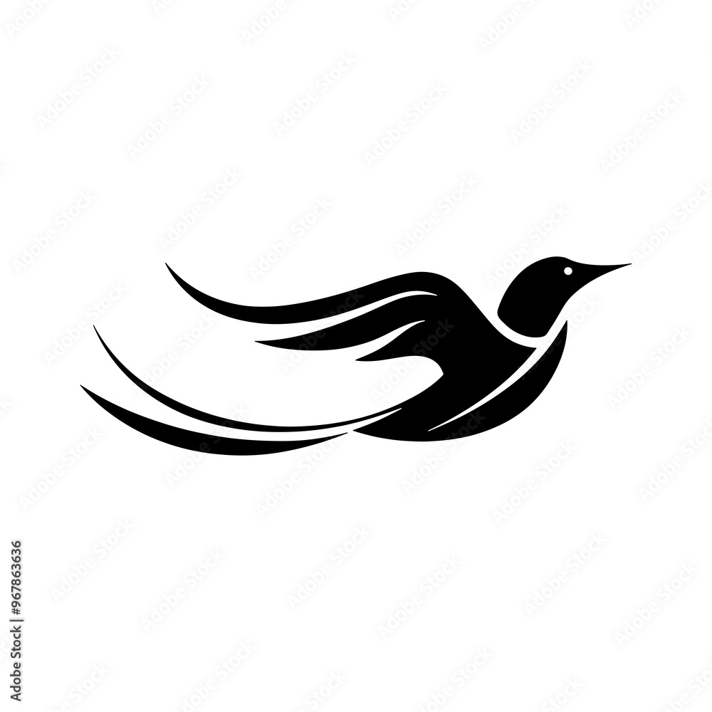 Bird logo layout symbol brand character secluded vector art Bird logo layout symbol brand character secluded vector art