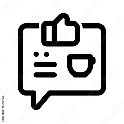 Good Feedback Line Icon. Single icon, line vector icon