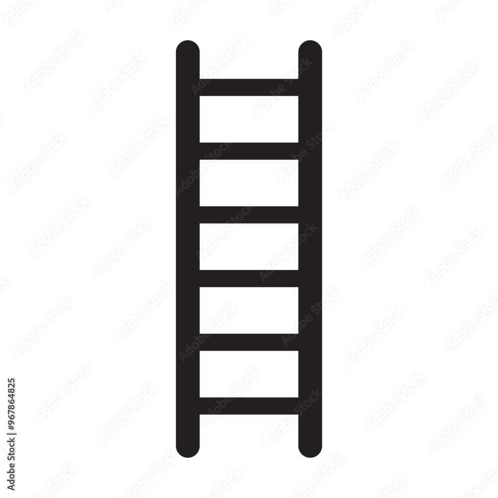 Ladder icon, vector isolated on white background. Ladder silhouette, symbol design for logo, app, website. Ladder concept line icon vector. Climb icon Vector illustration. Ladder icon, vector isolated on white background. Ladder silhouette, symbol design for logo, app, website. Ladder concept line icon vector. Climb icon Vector illustration.