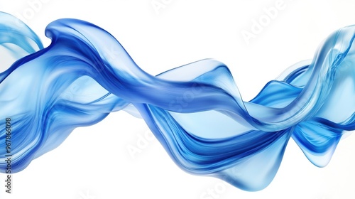 Liquid abstract wave, etheral curves, liquid form