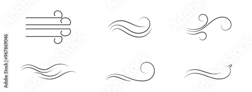 Wind icon set