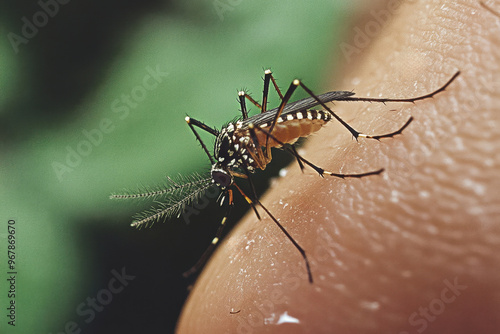 Wallpaper Mural The Asian Tiger Mosquito, a highly dangerous invasive species, is a primary transmitter of diseases such as dengue and chikungunya Torontodigital.ca