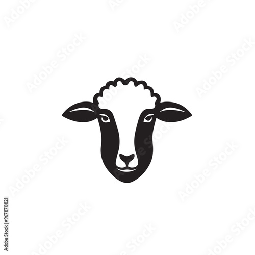 Sheep in cartoon, doodle style . Image for t-shirt, web, mobile apps and ui. Isolated 2d vector illustration in logo, icon, sketch style, Eps 10, black and white. AI Generative