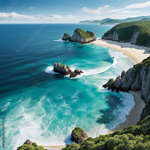 Wallpaper Mural the seaside seascape makes the natural landscape look realistic and sophisticated Torontodigital.ca