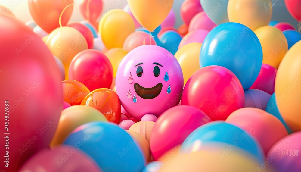 Vibrant Balloon Sculpture: Vibrant Balloon Sculpture: