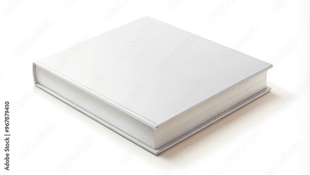 A blank hardcover book mock up is presented in clean, isolated setting, showcasing its elegant design and sturdy spine. This versatile image is perfect for various creative projects A blank hardcover book mock up is presented in clean, isolated setting, showcasing its elegant design and sturdy spine. This versatile image is perfect for various creative projects