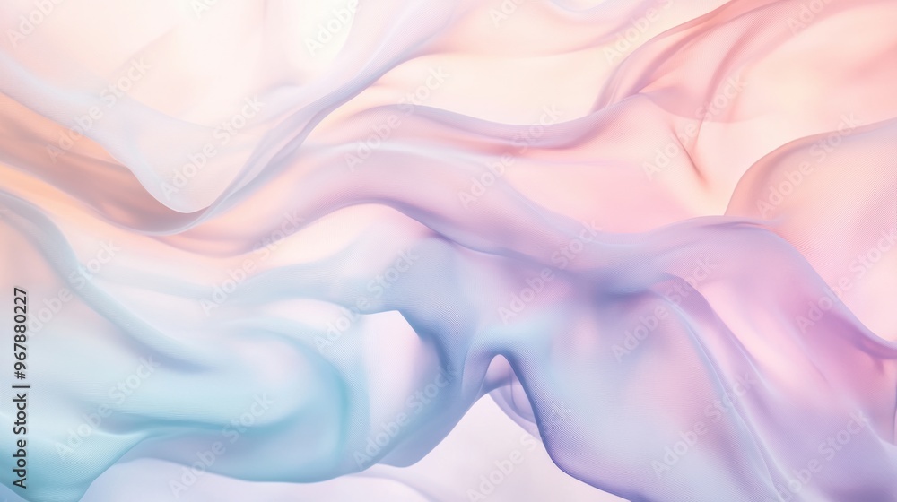 Obraz premium flowing_pastel_smoke_swirling