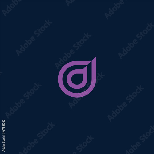 Letter D vector logo template, Colorful Letter D logo, Financial Company Logo, Financial Institute Advisors Logo Design Template Vector Icon