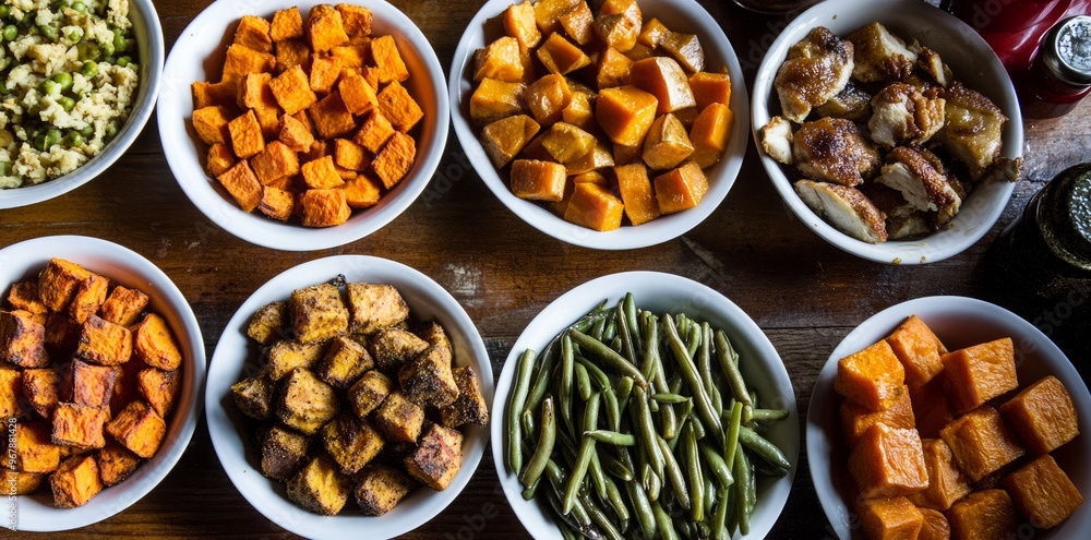Traditional Thanksgiving Feast Roasted Turkey, Sides, and Classic Holiday Dishes Traditional Thanksgiving Feast Roasted Turkey, Sides, and Classic Holiday Dishes