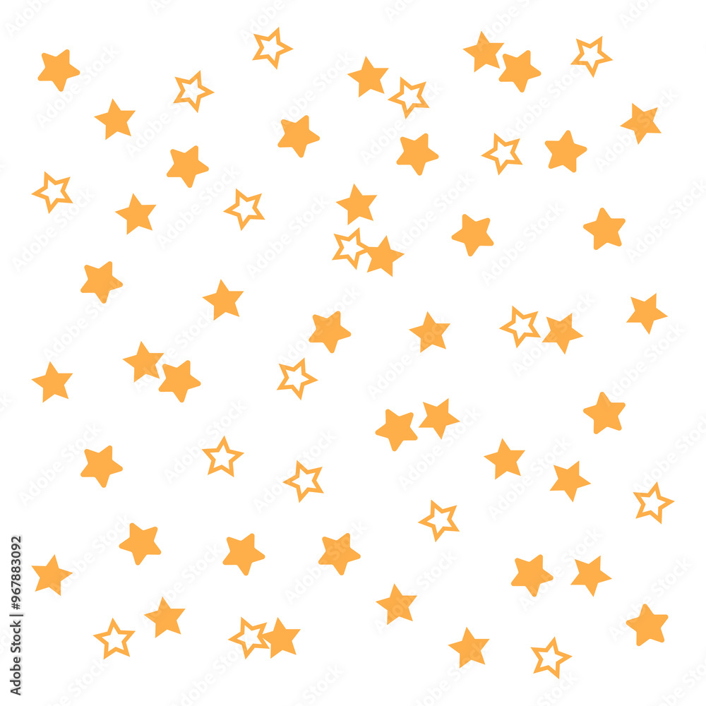 Yellow stars png sticker, cute pastel shape graphic, transparent background Yellow stars png sticker, cute pastel shape graphic, transparent background