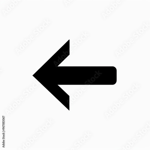 A black arrow pointing to the left