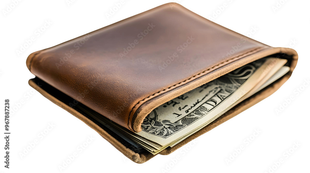 leather wallet on transparent background leather wallet on transparent background