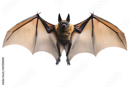 Black bat cartoon vector illustration for on transparent background