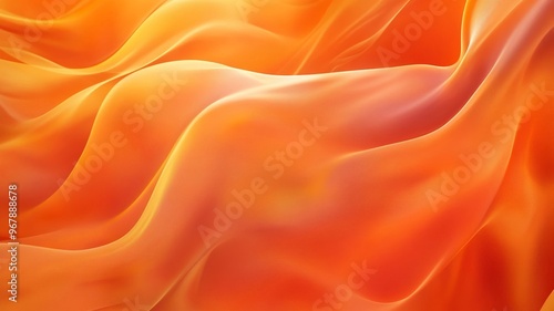 Abstract flowing orange fabric texture