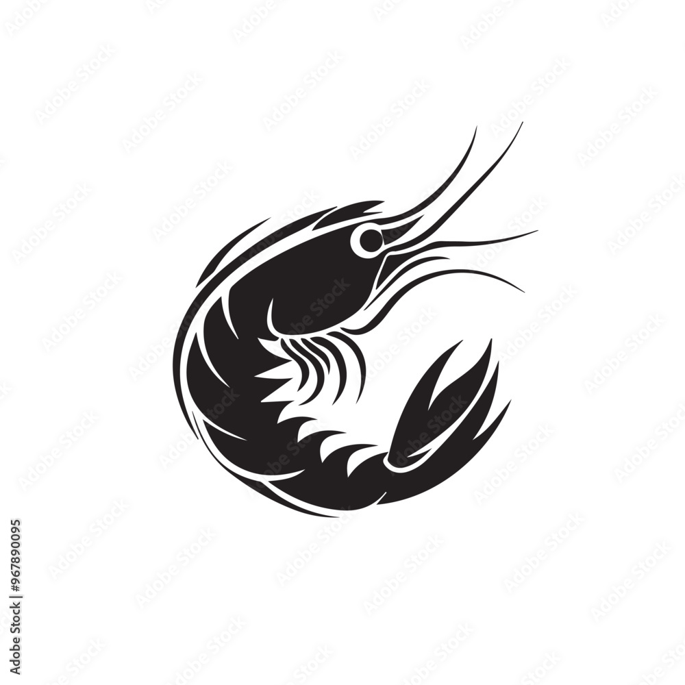 Shrimp in cartoon, doodle style . Image for t-shirt, web, mobile apps and ui. Isolated 2d vector illustration in logo, icon, sketch style, Eps 10, black and white. AI Generative Shrimp in cartoon, doodle style . Image for t-shirt, web, mobile apps and ui. Isolated 2d vector illustration in logo, icon, sketch style, Eps 10, black and white. AI Generative