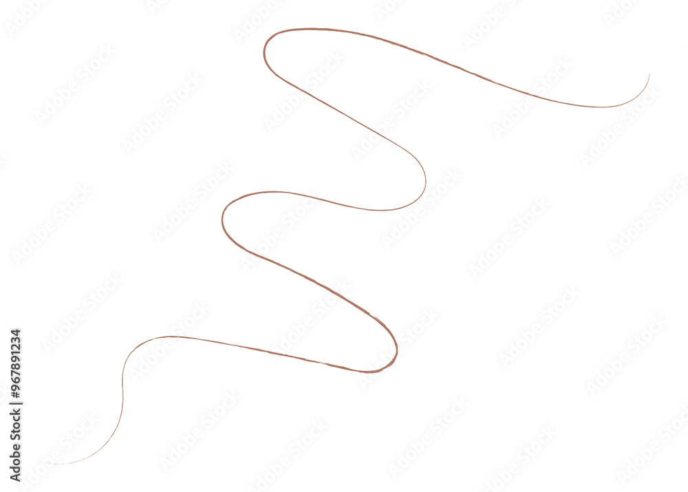 Brown scribble png line sticker, transparent background Brown scribble png line sticker, transparent background