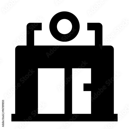 Coffee Shop Simple Glyph Icon. Single icon, glyph vector icon