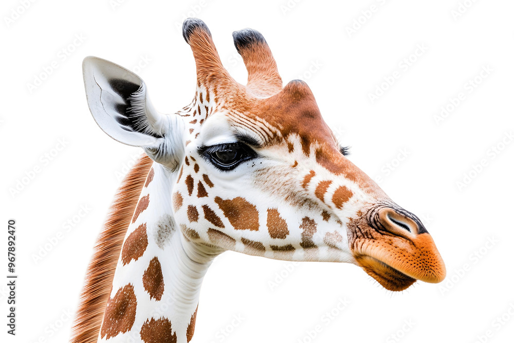 Obraz premium giraffe isolated on transparent background