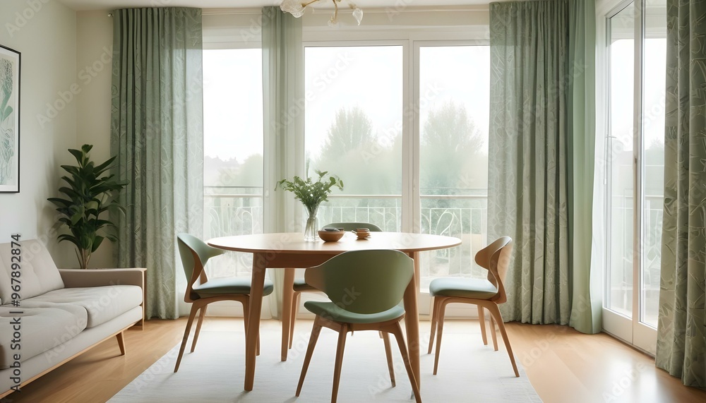 Fototapeta premium Photo interior modern design room 3d illustration;