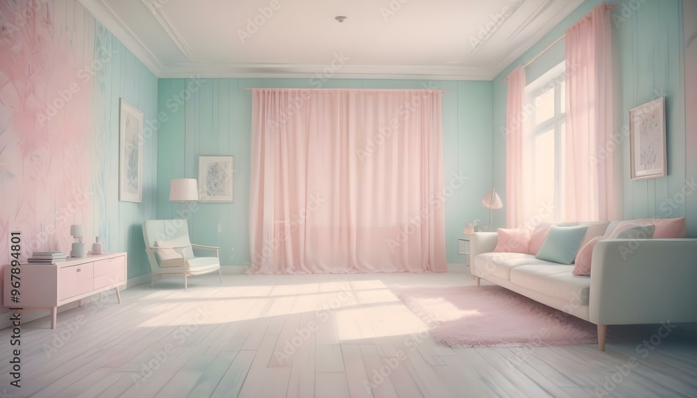 Photo interior modern design room 3d illustration; Photo interior modern design room 3d illustration;