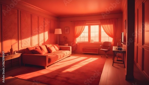 Wallpaper Mural Photo interior modern design room 3d illustration; Torontodigital.ca