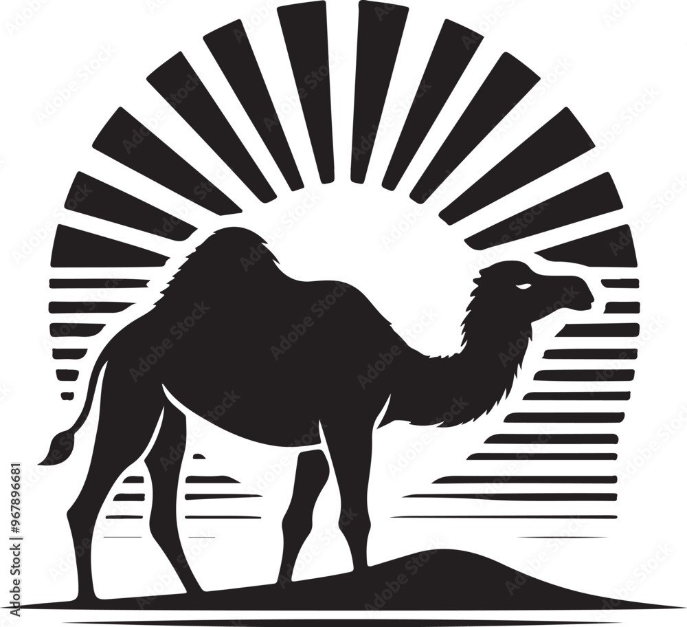 Fototapeta premium camel vector art,graphics camel icon set,vintage illustration camel clipart,vector camel flat style artwork design