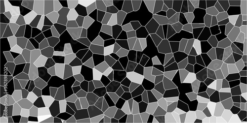 Abstract colorful background with triangles. background of crystallized. dark and light gray Geometric Modern creative background. Gray Geometric Retro tiles pattern. Gray hexagon ceramic