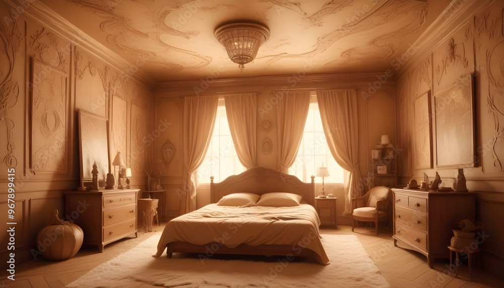 Photo interior modern design room 3d illustration; Photo interior modern design room 3d illustration;