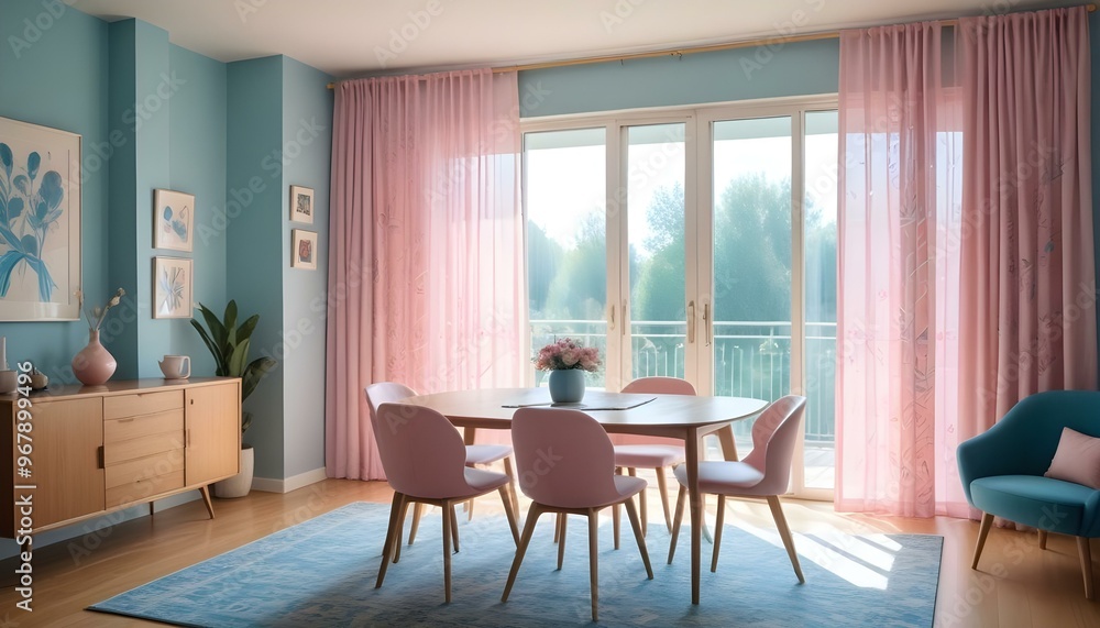 Fototapeta premium Photo interior modern design room 3d illustration;