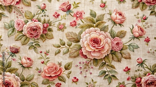 pink roses on a wooden background