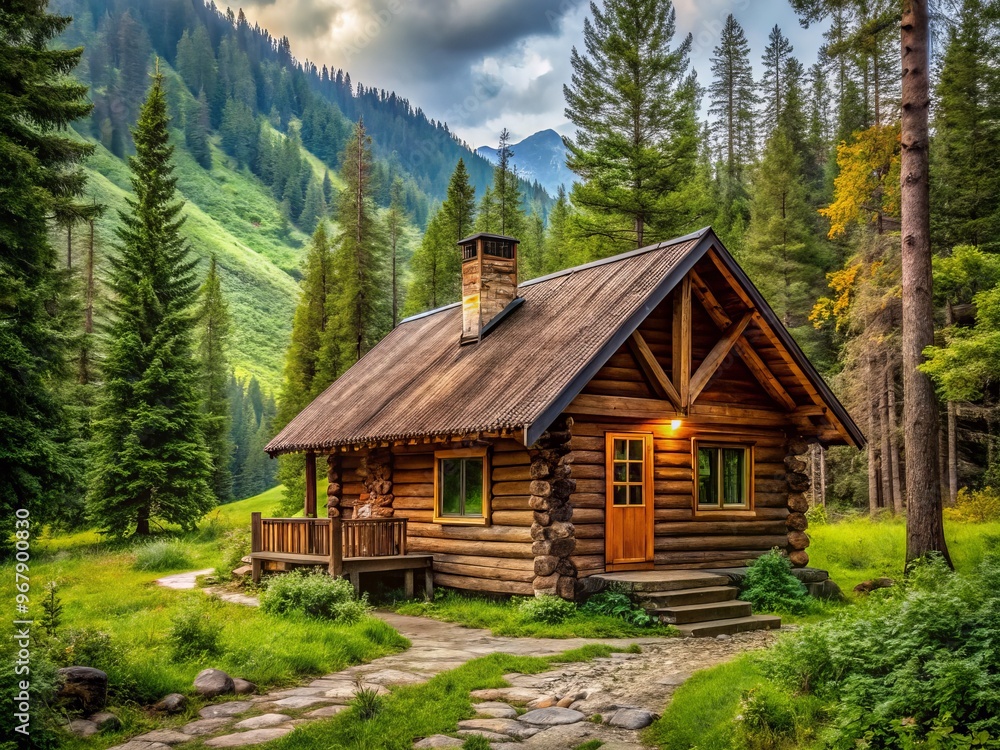 Rustic cabin surrounded by nature and wildlife Rustic cabin surrounded by nature and wildlife