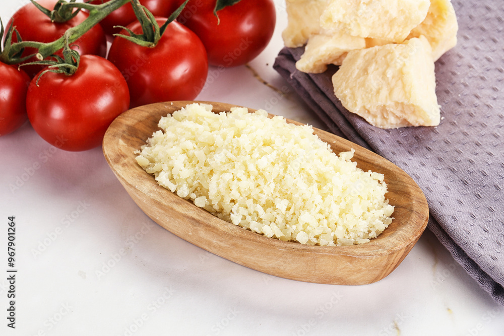 Shredded Italian hard parmesan cheese Shredded Italian hard parmesan cheese