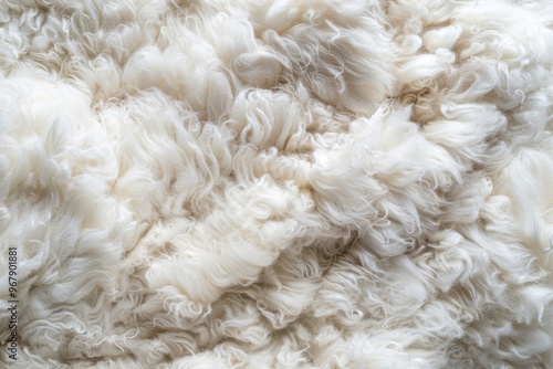 Soft fluffy white wool or cotton texture background