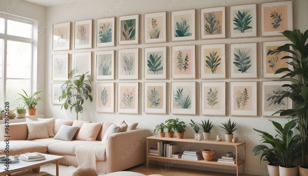 Photo interior modern design room 3d illustration; Photo interior modern design room 3d illustration;
