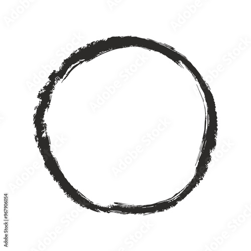 Grunge Circle. Vector Grunge round shape elements