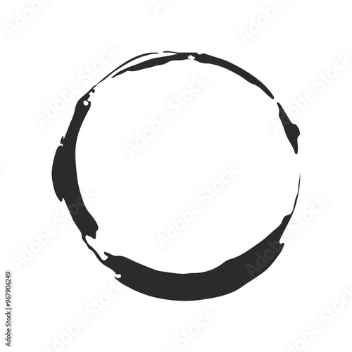 Grunge Circle. Vector Grunge round shape elements