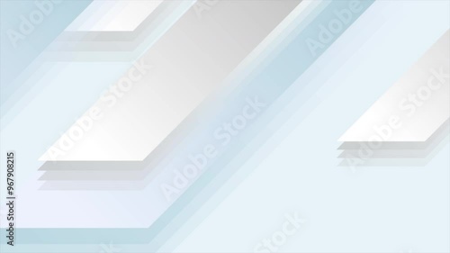 Wallpaper Mural Grey blue geometric tech abstract minimal background. Seamless looping futuristic motion design. Video animation Ultra HD 4K 3840x2160 Torontodigital.ca