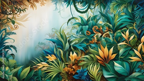 Wallpaper Mural tropical background Torontodigital.ca