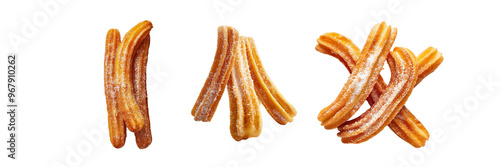 Delicious Churns Dusting with Sugar on a transparent background