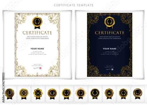 賞状２３１　certificate　award　表彰状　celebration